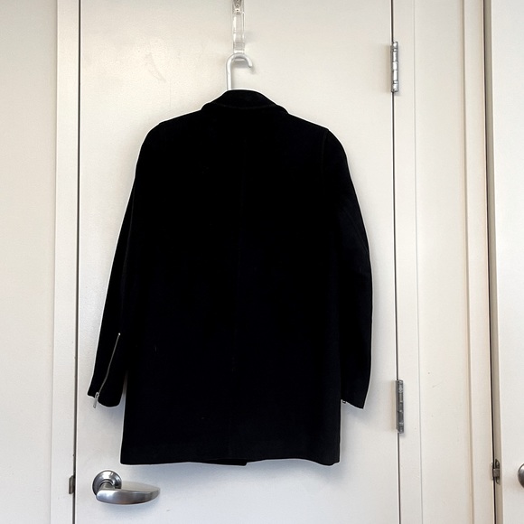 Aritzia Wilfred Free Wool Cashmere Coat Black Size M - Picture 2 of 7